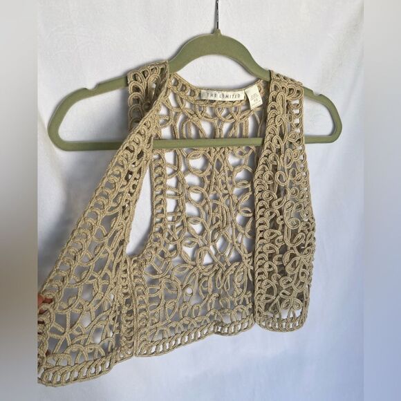 The Limited Linen Blend Knit Vest size Small - Picture 2 of 5